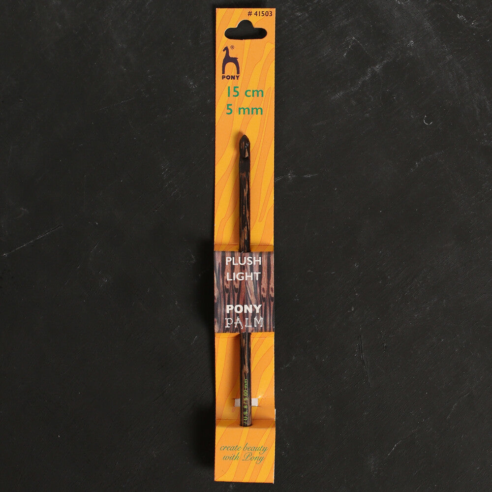 Pony Palm 5 mm 15 cm Ahşap Yün Tığ - 41503